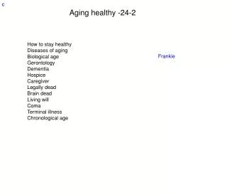 Aging healthy -24-2