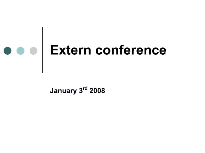 extern conference