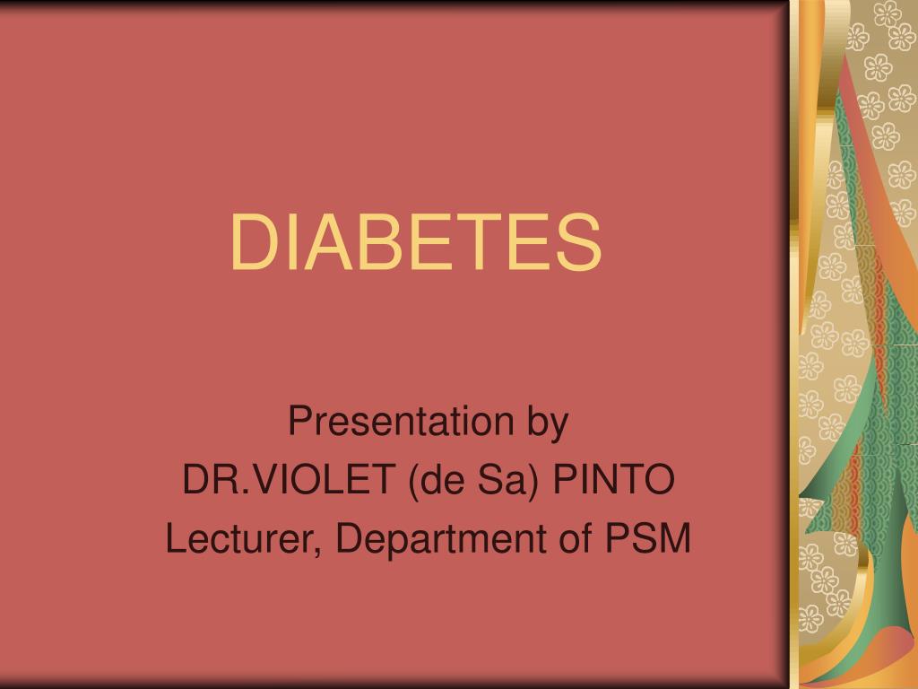 PPT - DIABETES PowerPoint Presentation, free download - ID:845510