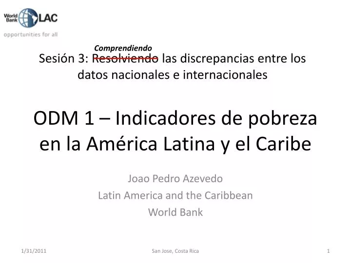 odm 1 indicadores de pobreza en la am rica latina y el caribe
