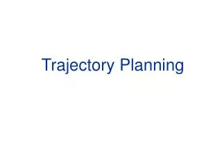 Trajectory Planning