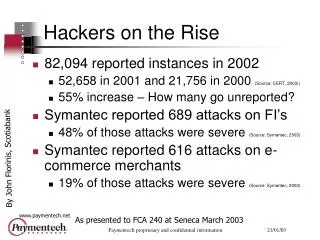 Hackers on the Rise