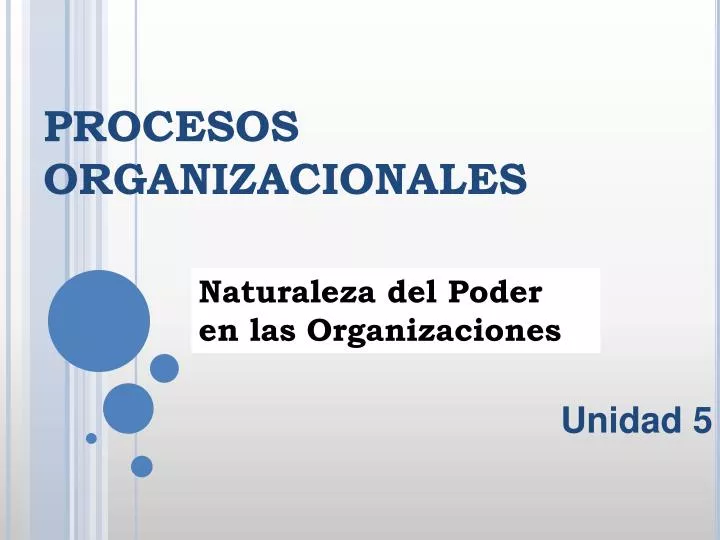 procesos organizacionales