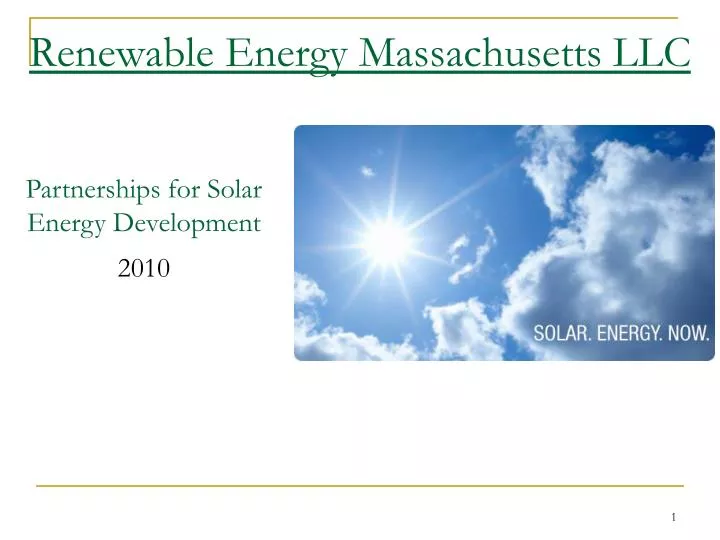 renewable energy massachusetts llc