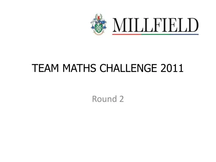 team maths challenge 2011