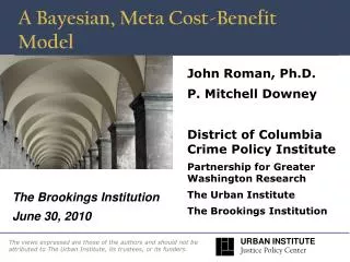A Bayesian, Meta Cost-Benefit Model