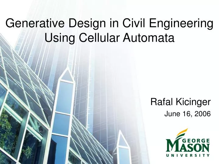 generative design in civil engineering using cellular automata