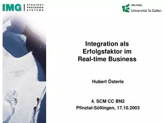 Integration als Erfolgsfaktor im Real-time Business