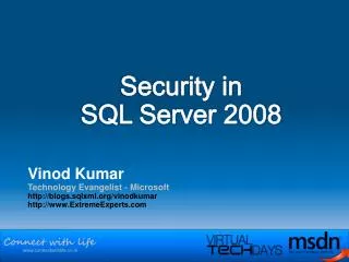 Security in SQL Server 2008