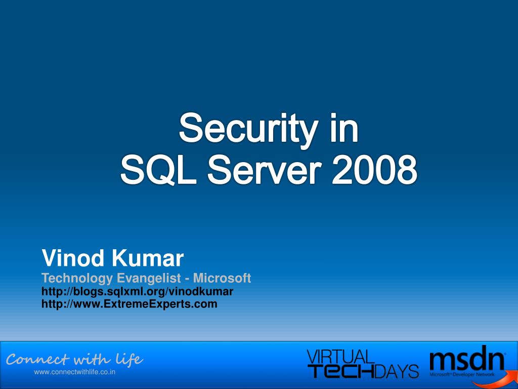 PPT - Security in SQL Server 2008 PowerPoint Presentation, free ...