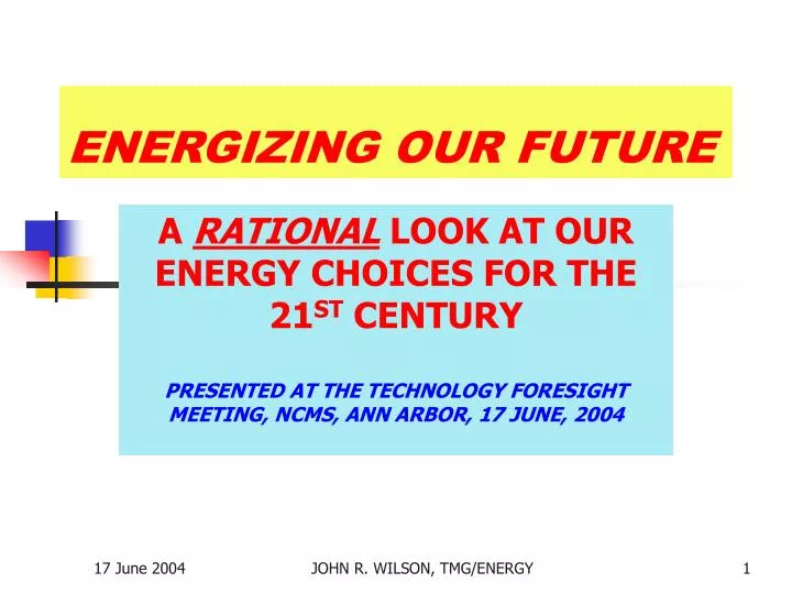 energizing our future