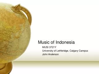 Music of Indonesia