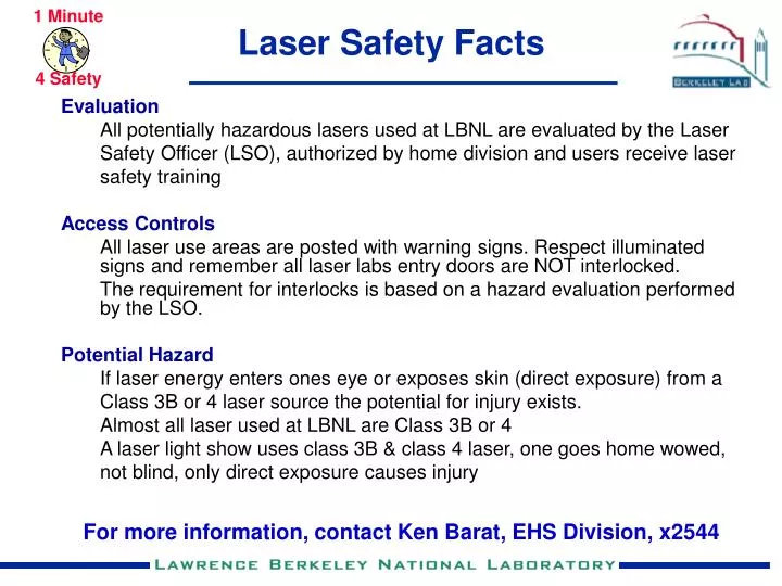 laser safety facts