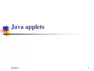 Java applets