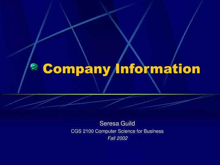company information