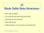 12 Hash-Table Data Structures - slide 1