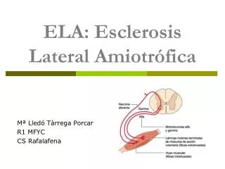 ELA: Esclerosis Lateral Amiotrófica
