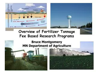 Overview of Fertilizer Tonnage Fee Based Research Programs Bruce Montgomery MN Department of Agriculture