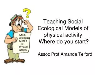Teaching Social Ecological Models of physical activity Where do you start?