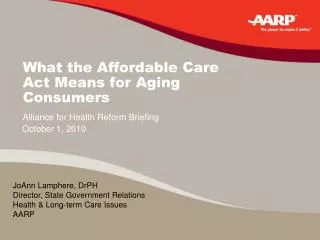 What the Affordable Care Act Means for Aging Consumers