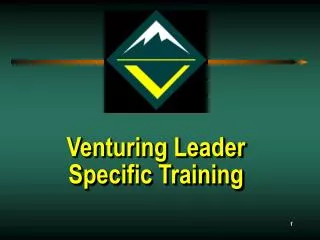 Venturing Leader Specific Training