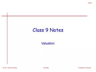 Class 9 Notes