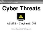 Cyber Threats - slide 1