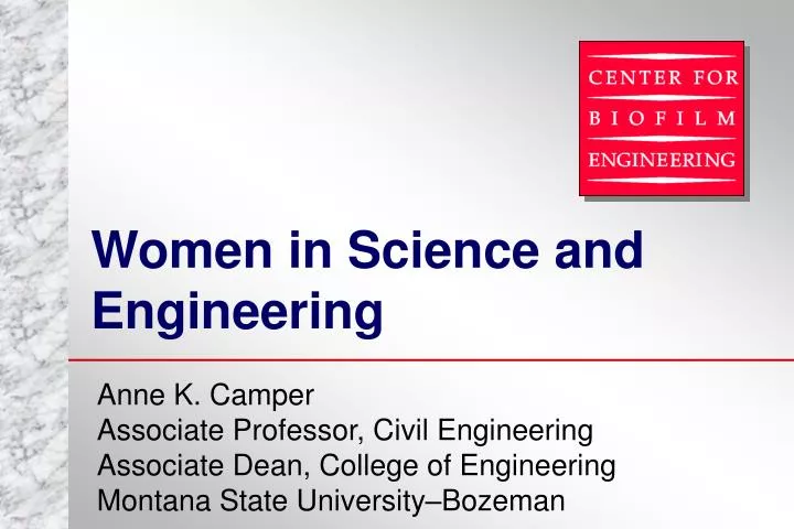women in science and engineering