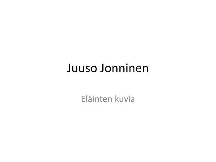 juuso jonninen