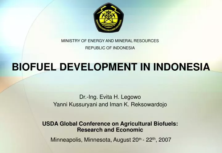 biofuel development in indonesia