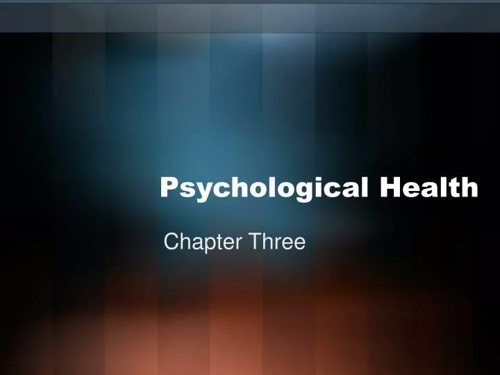 psychological health