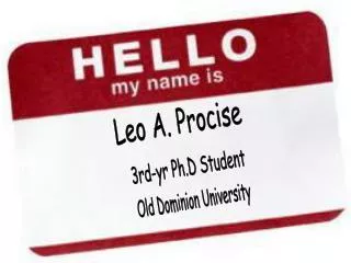 Leo A. Procise
