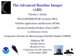 The Advanced Baseline Imager (ABI)