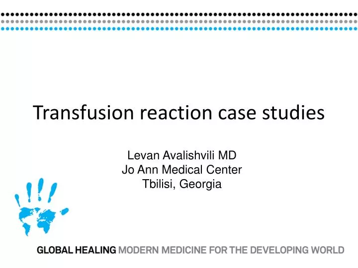 transfusion reaction case studies