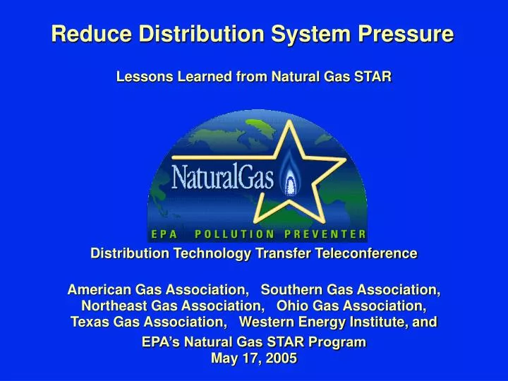reduce distribution system pressure
