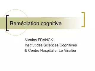 rem diation cognitive