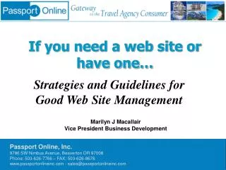 If you need a web site or have one…