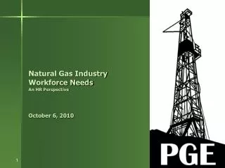 Natural Gas Industry Workforce Needs An HR Perspective October 6, 2010
