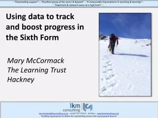 Using data to track and boost progress in the Sixth Form