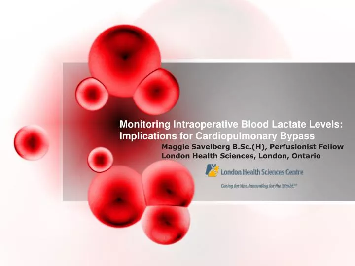 monitoring intraoperative blood lactate levels implications for cardiopulmonary bypass