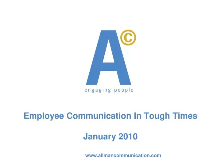 employee communication in tough times january 2010