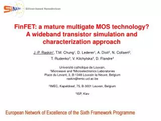 FinFET: a mature multigate MOS technology? A wideband transistor simulation and characterization approach
