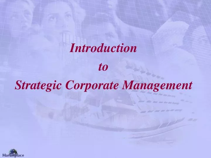 introduction to strategic corporate management