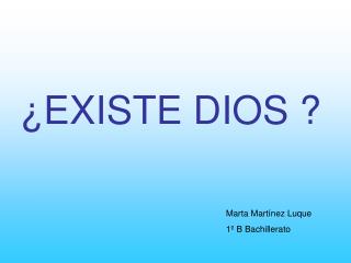 existe dios