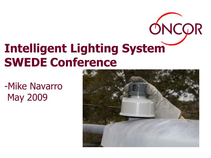 intelligent lighting system swede conference mike navarro may 2009