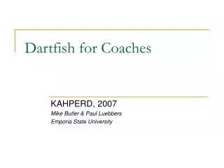 Dartfish for Coaches