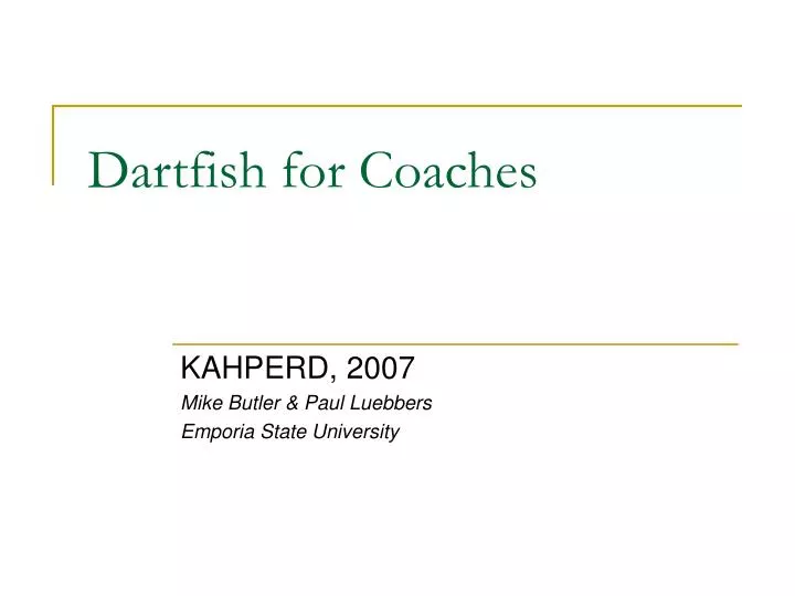 dartfish for coaches