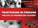 TRAFFICKING IN PERSONS