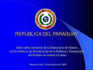 REPÚBLICA DEL PARAGUAY