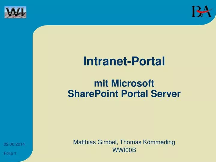 intranet portal mit microsoft sharepoint portal server